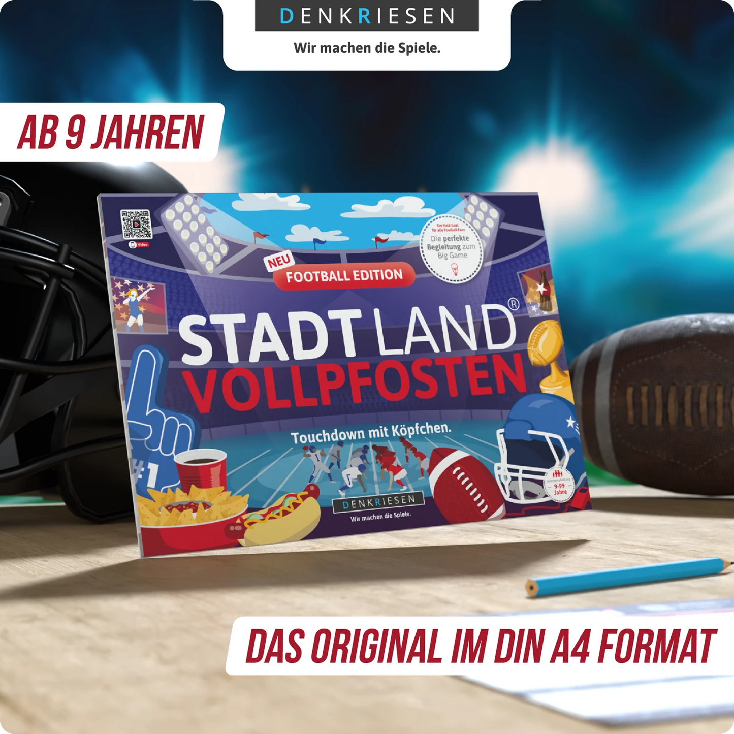 STADT LAND VOLLPFOSTEN - FUSSBALL-EDITION IM DIN A4-BLOCK (D)