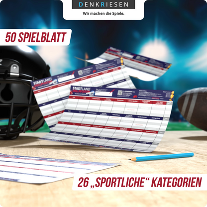 STADT LAND VOLLPFOSTEN - FUSSBALL-EDITION IM DIN A4-BLOCK (D)