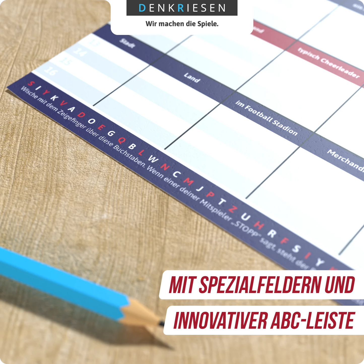 STADT LAND VOLLPFOSTEN - FUSSBALL-EDITION IM DIN A4-BLOCK (D)