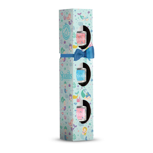 SET REGALO DA 3 PEZZI DI SMALTO PER UNGHIE MINI SIRENA