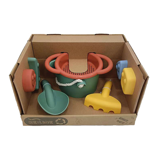 LOT DE 8 JOUETS DE SABLE AVEC SEAU