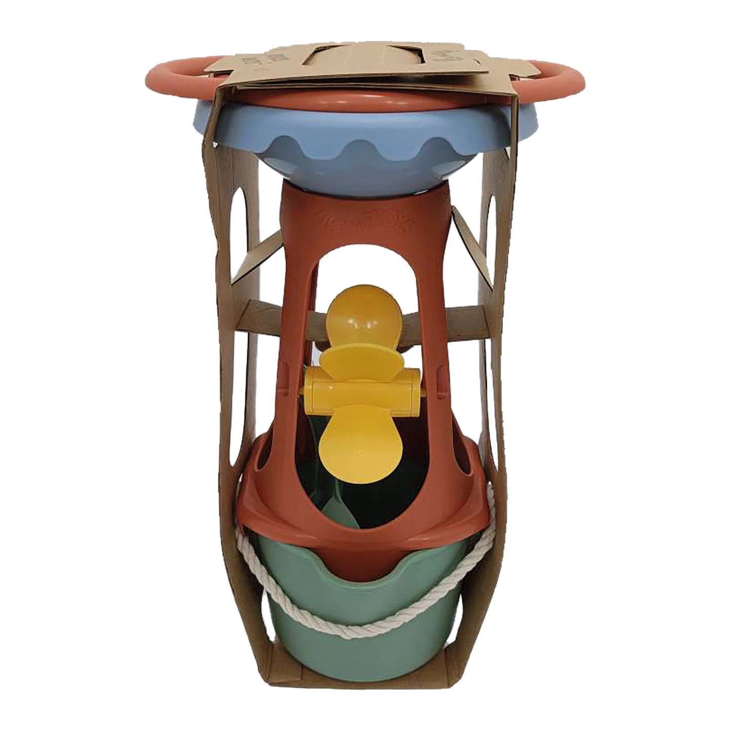 ENSEMBLE DE JOUETS DE PLAGE, 4 PIÈCES : MOULIN À EAU DE SABLE