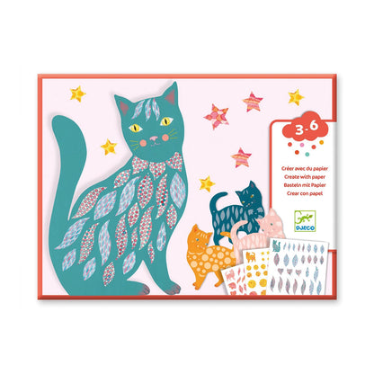BRICOLAGES EN PAPIER AVEC DES CHATS