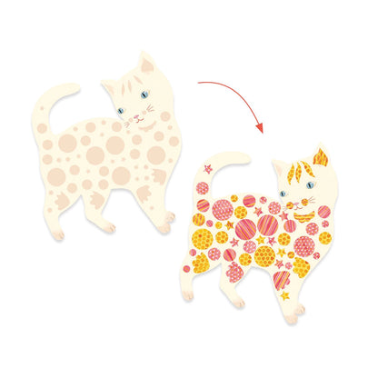 BRICOLAGES EN PAPIER AVEC DES CHATS