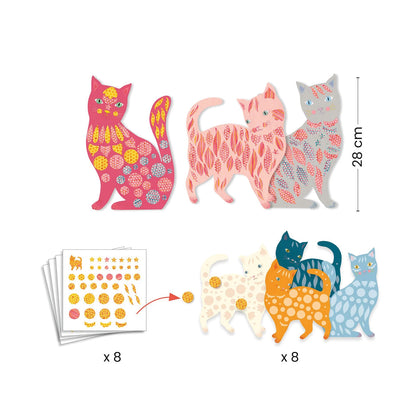 BRICOLAGES EN PAPIER AVEC DES CHATS