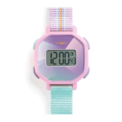 OROLOGIO DA POLSO DIGITALE PURPLE PRISMA