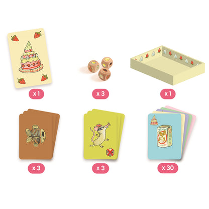 JEU DE DÉS GÂTEAU DE SUCRE (MULTILINGUE)