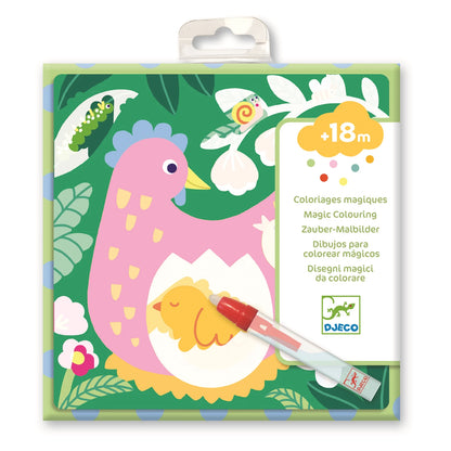 MAGISCHE AUSMALBILDER VON GARTENTIERBABYS