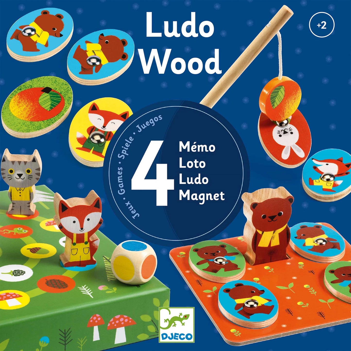GIOCO MAGNETICO LUDO WOOD