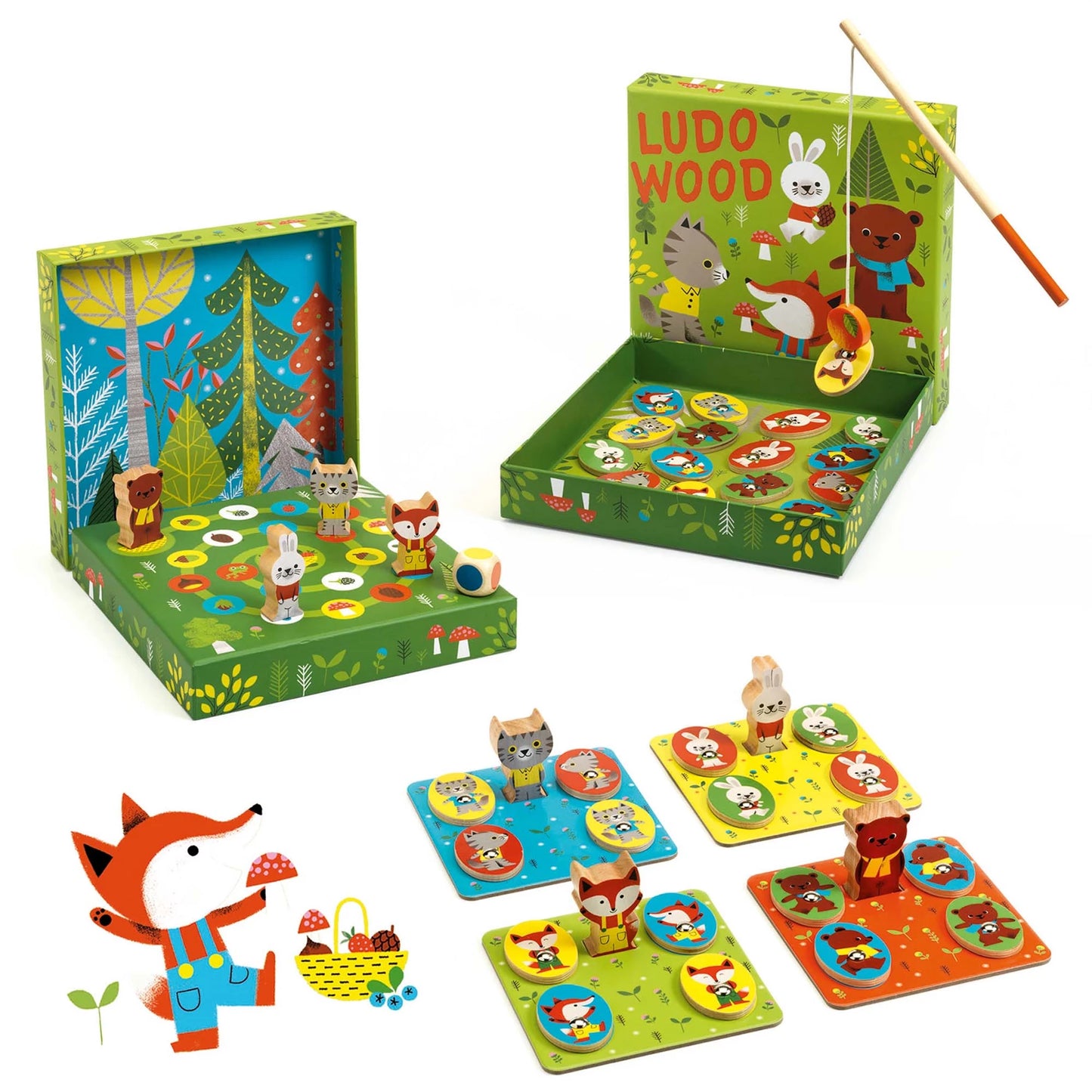 GIOCO MAGNETICO LUDO WOOD