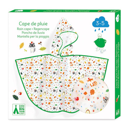 PONCHO DE PLUIE ANIMAUX DE LA FORÊT (80X46CM)