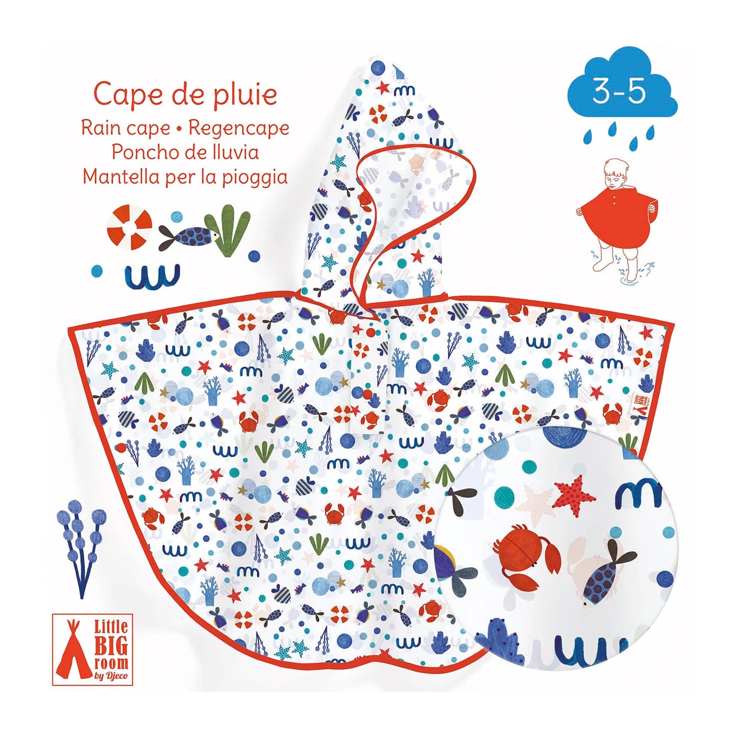 PONCHO DE PLUIE SEASIDE (80X46 CM)