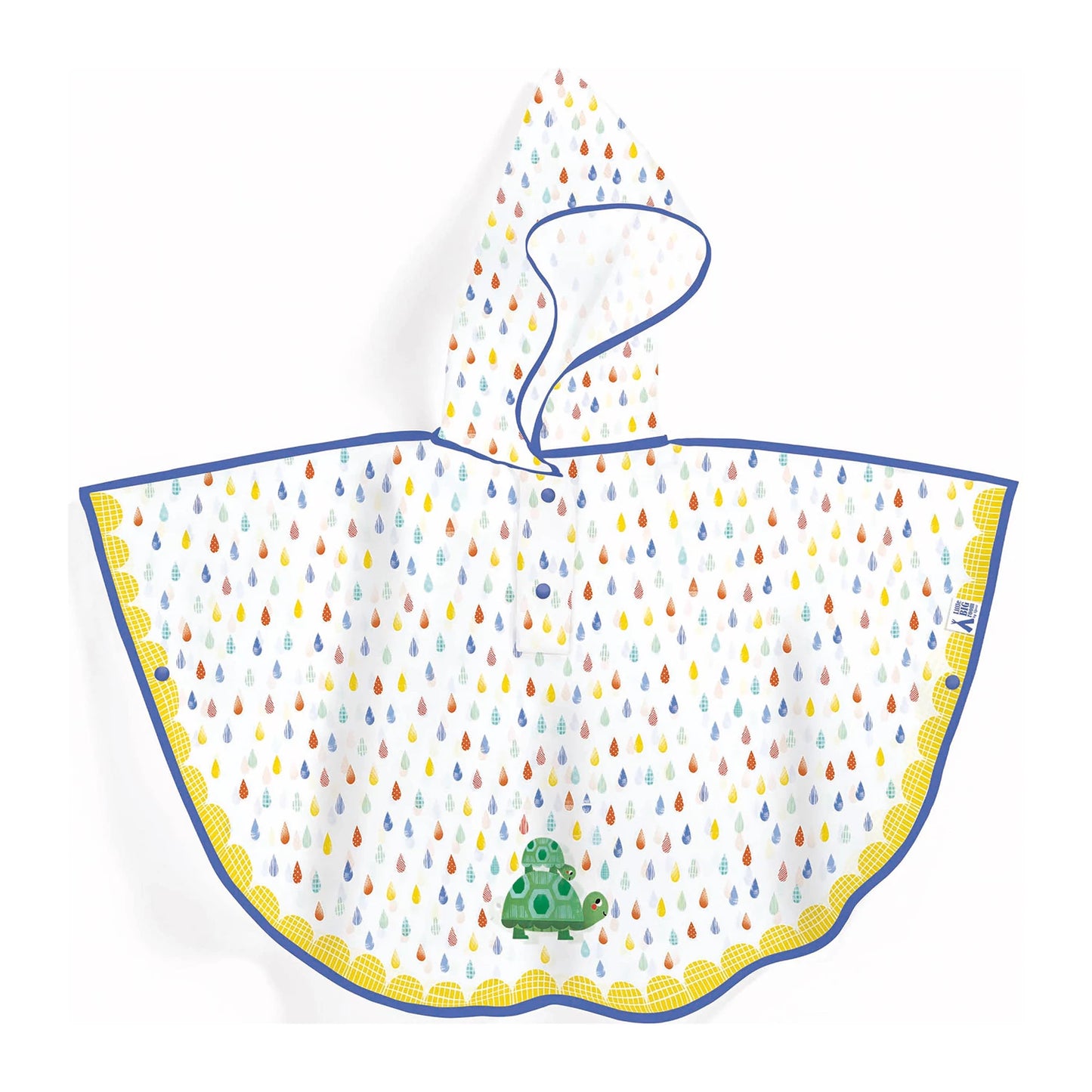 PONCHO IMPERMÉABLE EN FORME DE TORTUE (80X46 CM)