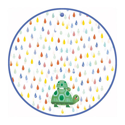 PONCHO IMPERMÉABLE EN FORME DE TORTUE (80X46 CM)