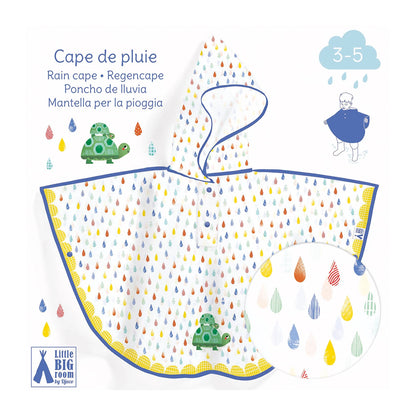 PONCHO IMPERMÉABLE EN FORME DE TORTUE (80X46 CM)