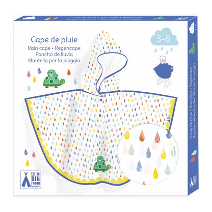 PONCHO IMPERMÉABLE EN FORME DE TORTUE (80X46 CM)