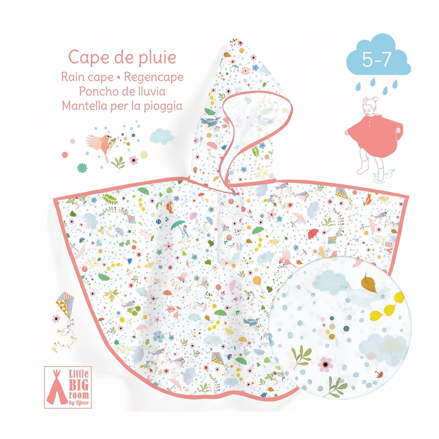 PONCHO ANTI-PLUIE DE JARDIN (90X46CM)