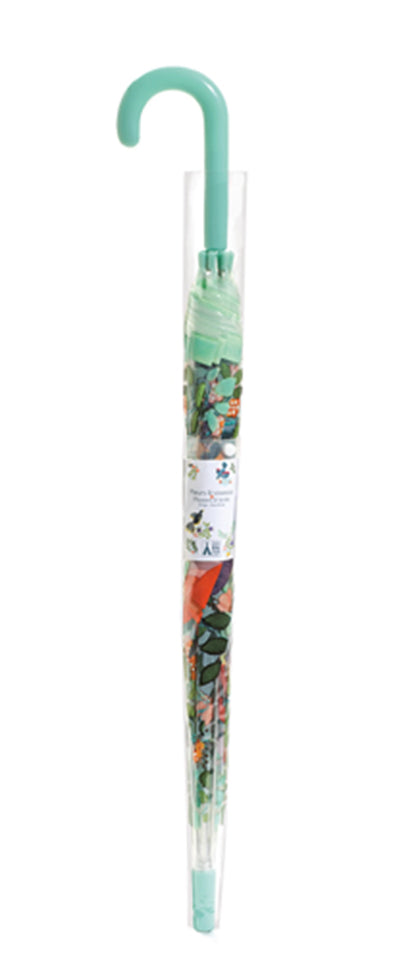 OMBRELLO CON FIORI E UCCELLI, 70X68CM