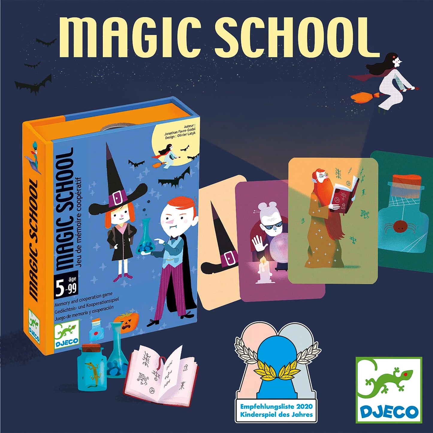 GIOCO DI CARTE SCUOLA DI MAGIA (MULTILINGUA)