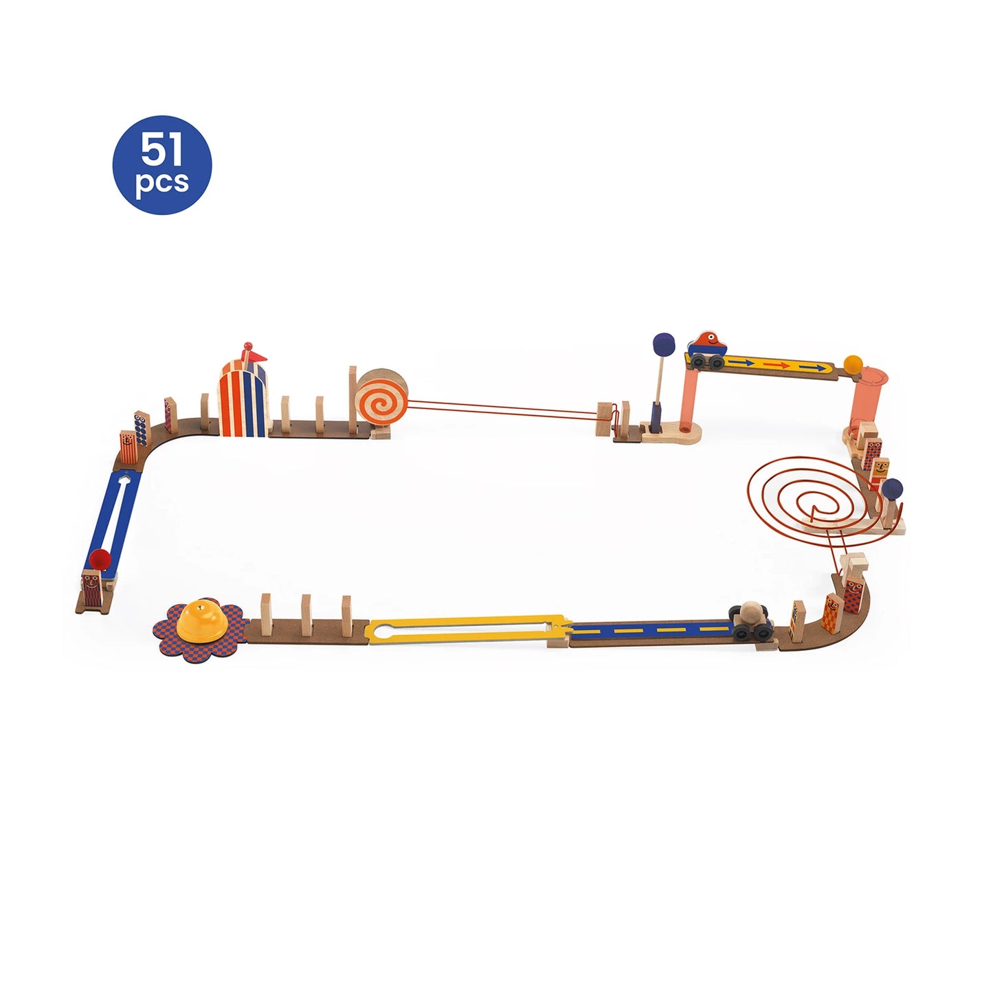 KETTENREAKTIONSSPIEL ZIG & GO JUNIOR 51 TEILE