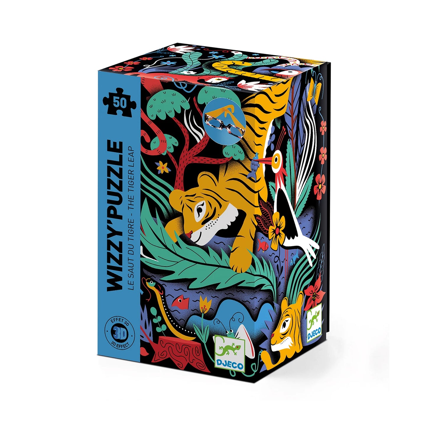 PUZZLE WIZZY TIGER LEAP 50 TEILE