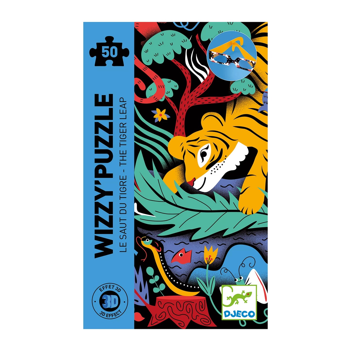 PUZZLE WIZZY TIGER LEAP 50 TEILE