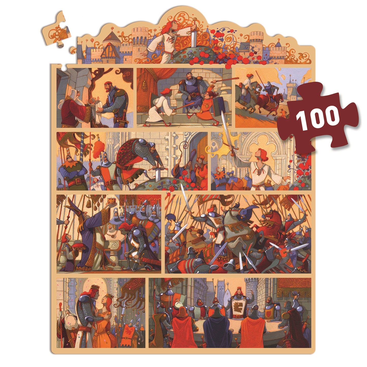 ERZÄHLPUZZLE KÖNIG ARTUS 100 TEILE