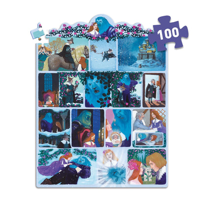 GESCHICHTEN-PUZZLE DIE SCHÖNE UND DAS BIEST 100 TEILE