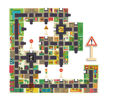 RIESENPUZZLE DIE STADT 24 TEILE