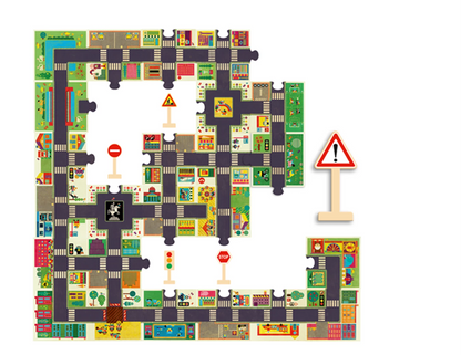RIESENPUZZLE DIE STADT 24 TEILE