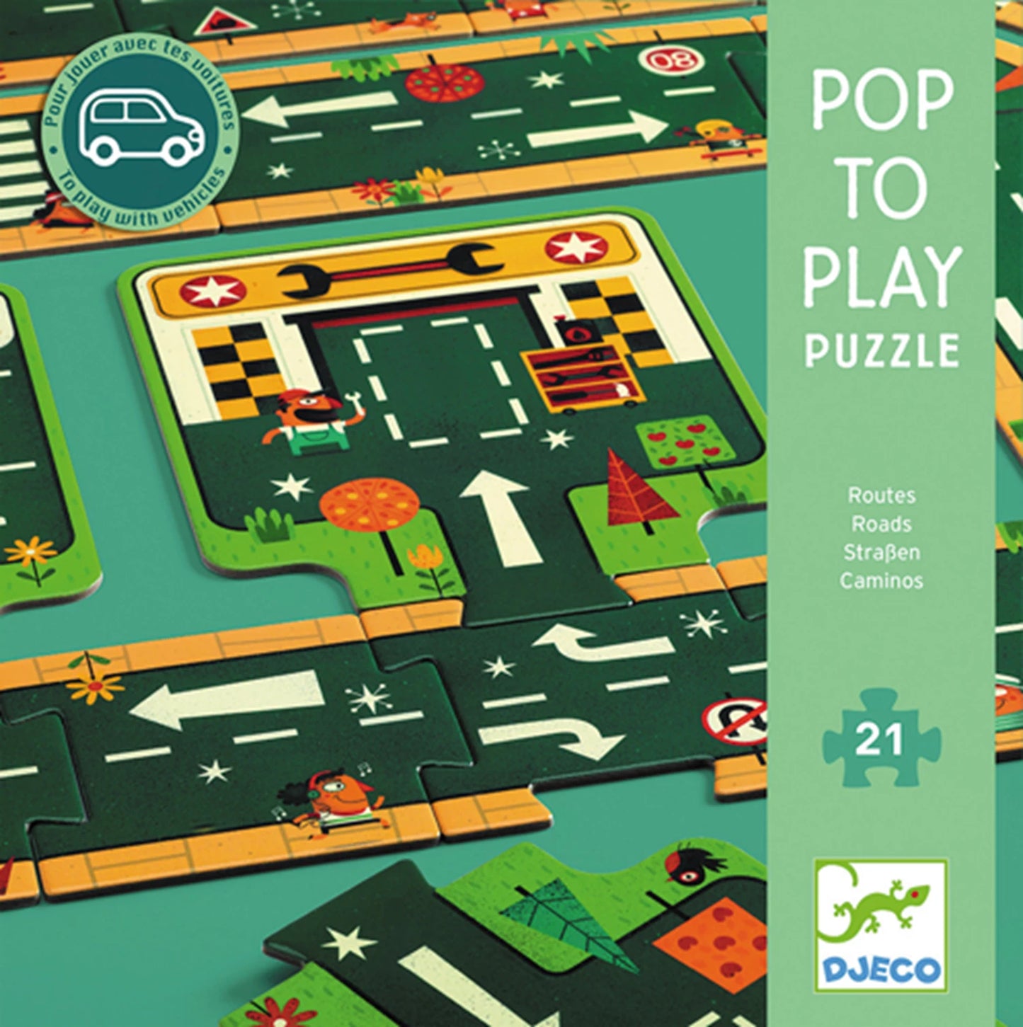 RIESEN-STRASSENPUZZLE, 21 TEILE