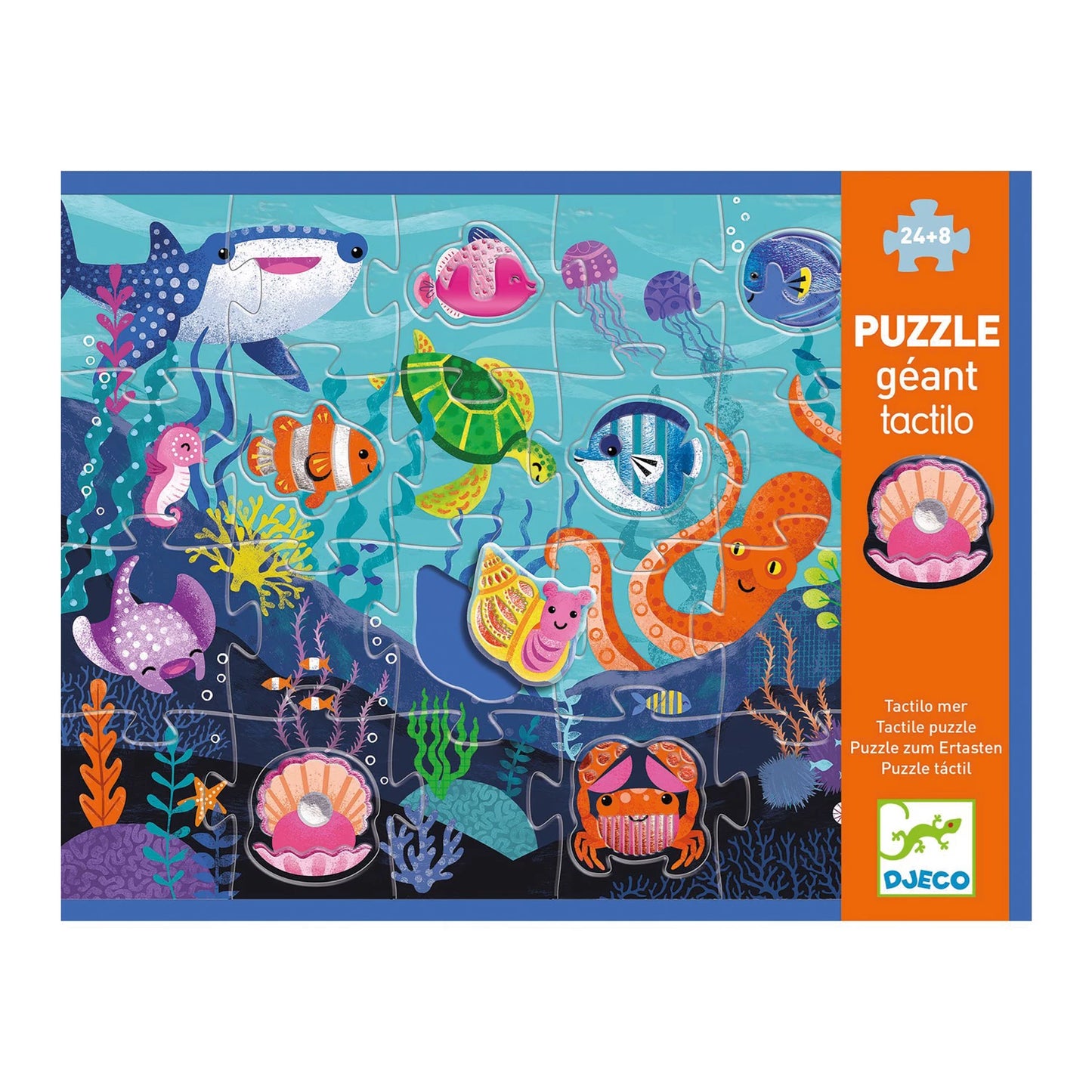 PUZZLE TAKTIL MEER, 32 TEILE