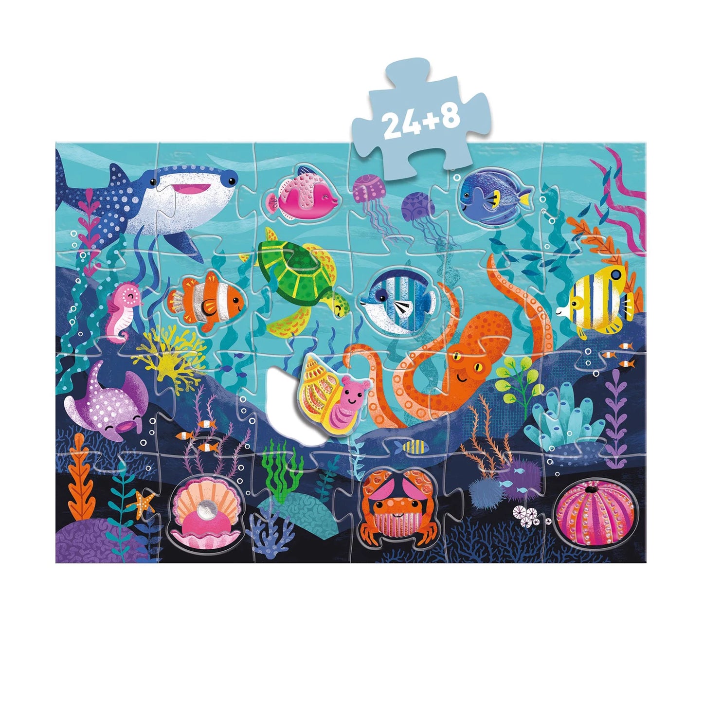PUZZLE TAKTIL MEER, 32 TEILE