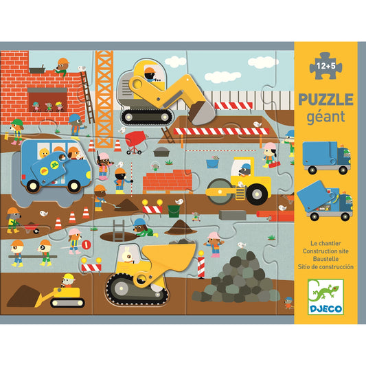 RIESENPUZZLE BAUSTELLE 17 TEILE