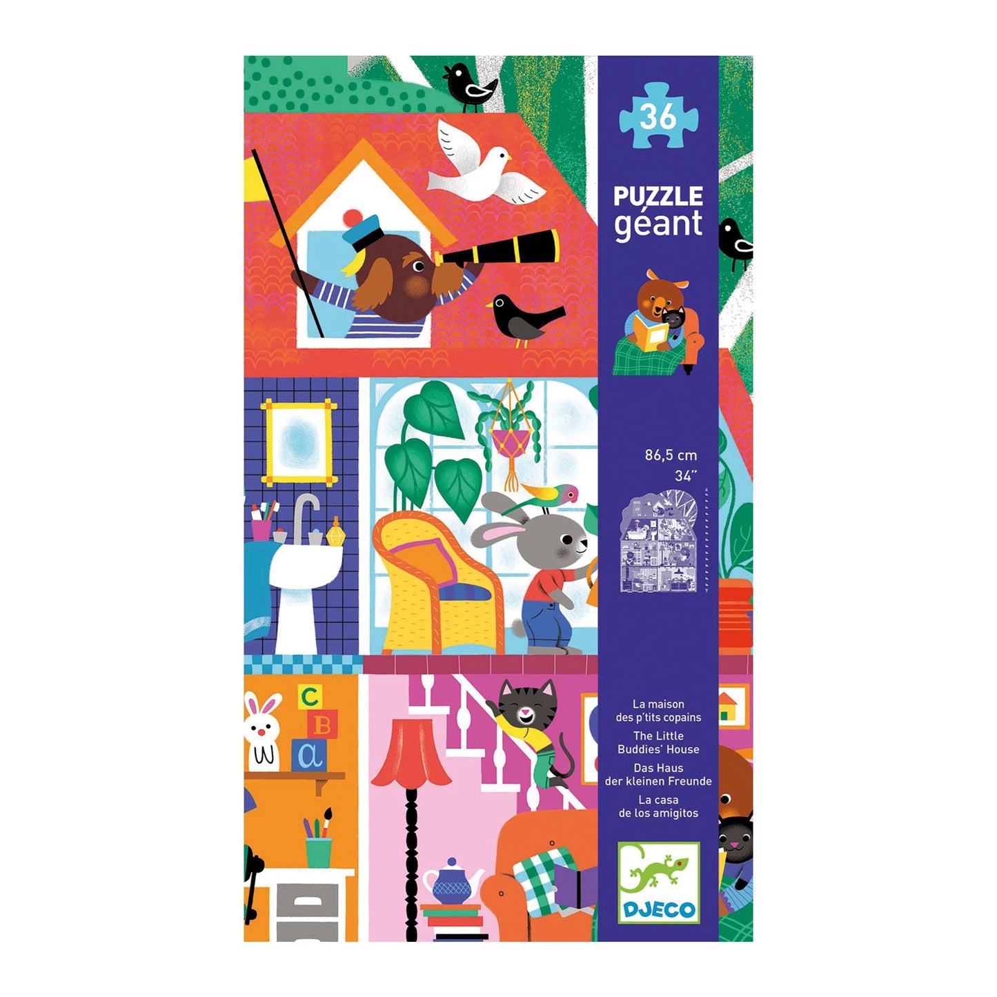 PUZZLE KLEINE FREUNDE HAUS 36 TEILE