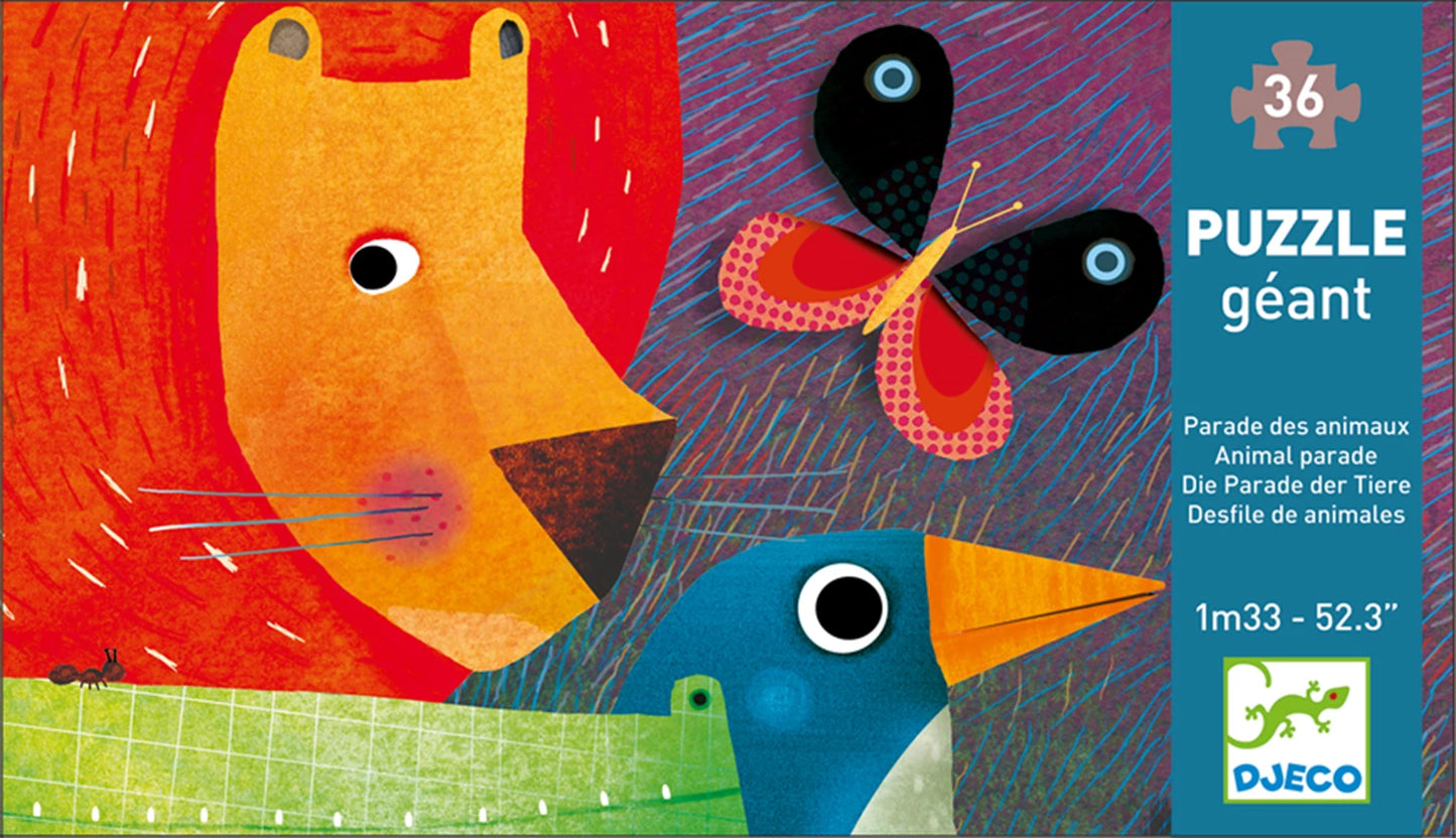 RIESENPUZZLE DIE TIERPARADE 36 TEILE