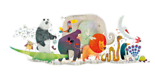 RIESENPUZZLE DIE TIERPARADE 36 TEILE