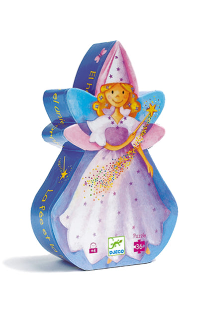 PUZZLE DIE FEE UND DAS EINHORN 36 TEILE