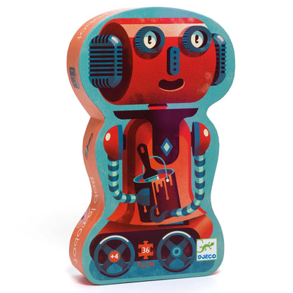 PUZZLE BOB DER ROBOTER, 36 TEILE