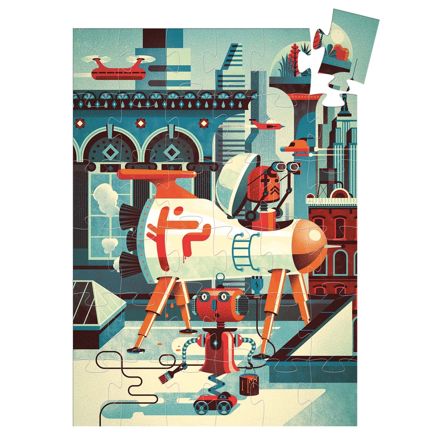 PUZZLE BOB DER ROBOTER, 36 TEILE