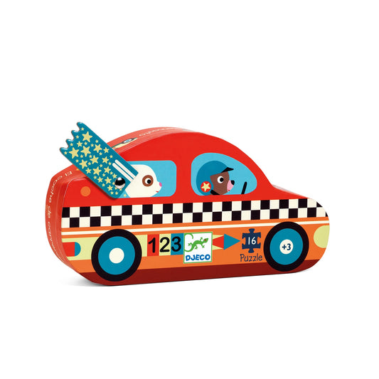 RENNWAGEN PUZZLE 16 TEILE