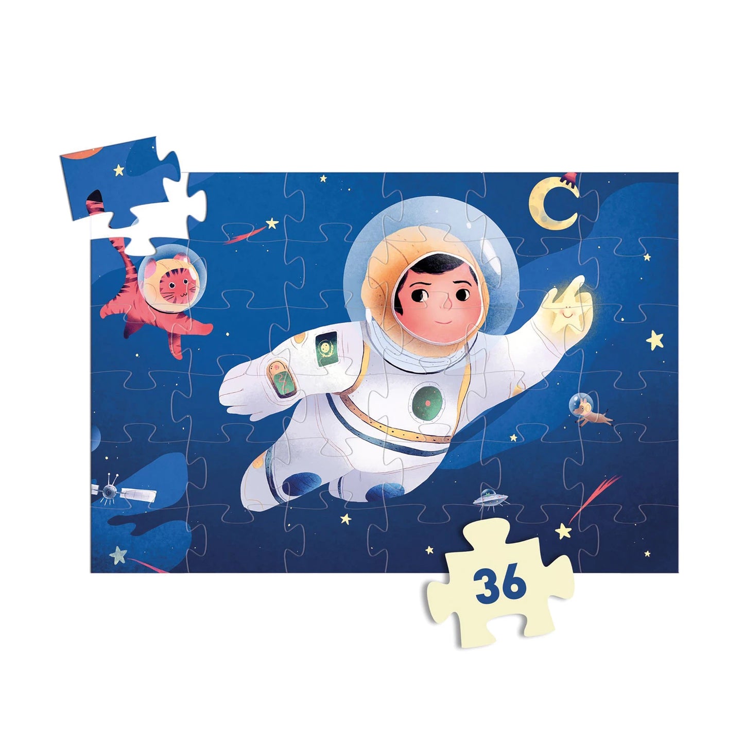 PUZZLE ASTRONAUT AUF DEM MOND 36 TEILE
