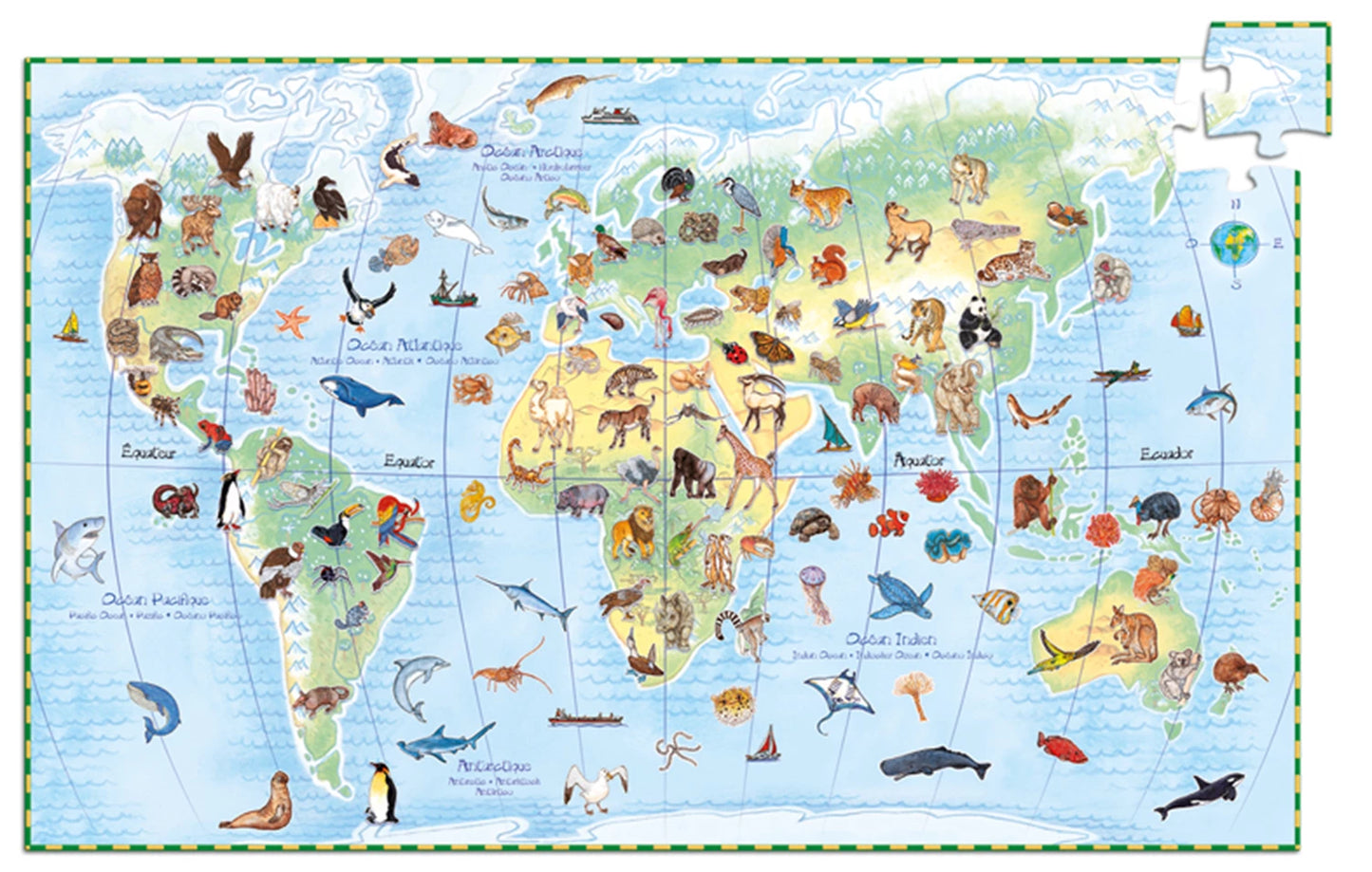 TIERRÄTSEL DIE WELT DER TIERE 100 TEILE (INKL. HEFT)
