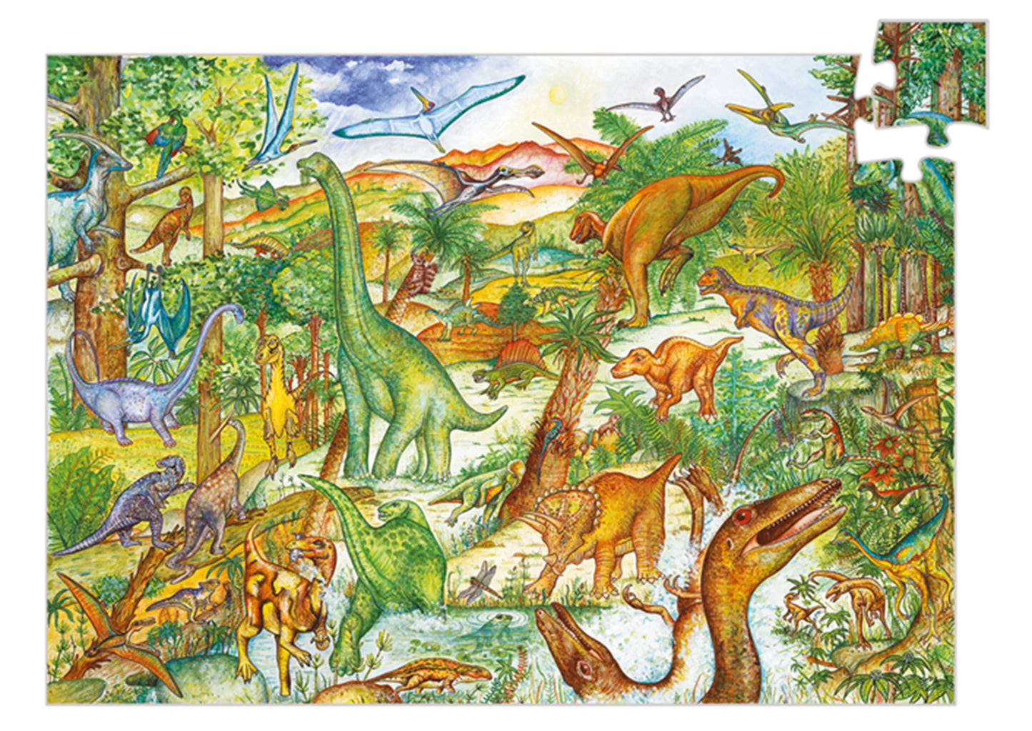 DINOSAURIER-PUZZLE 100 TEILE (INKL. HEFT)
