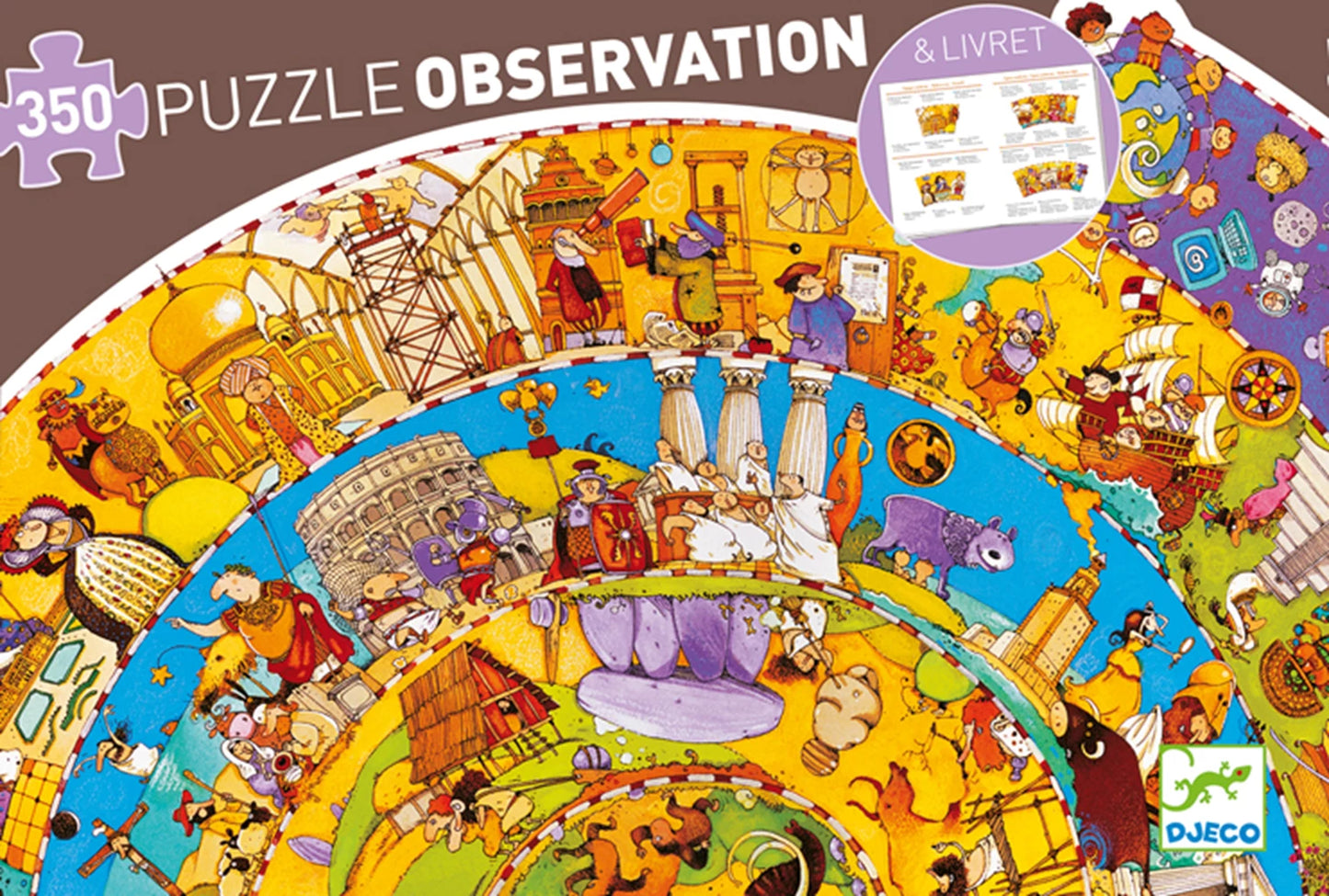 ZEITREISE PUZZLE, 350 TEILE (INKLUSIVE BEGLEITBUCH)