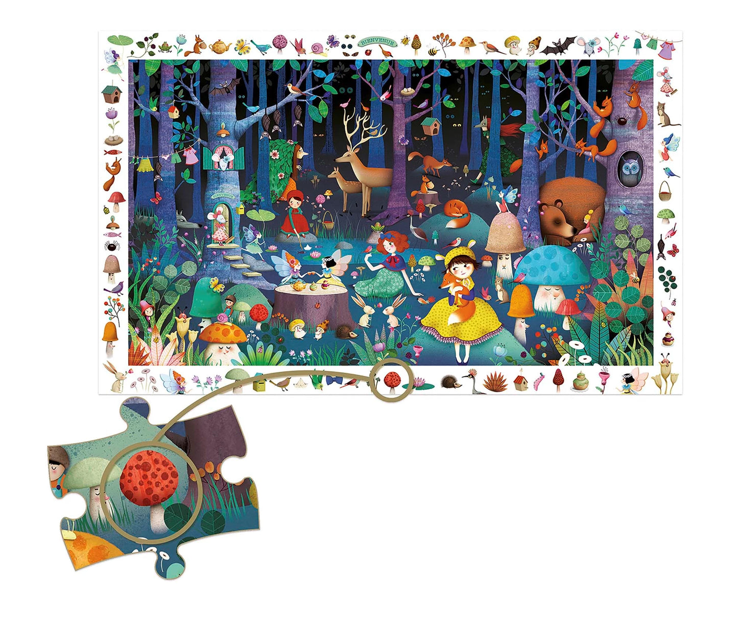 PUZZLE VERZAUBERTER WALD, 100 TEILE