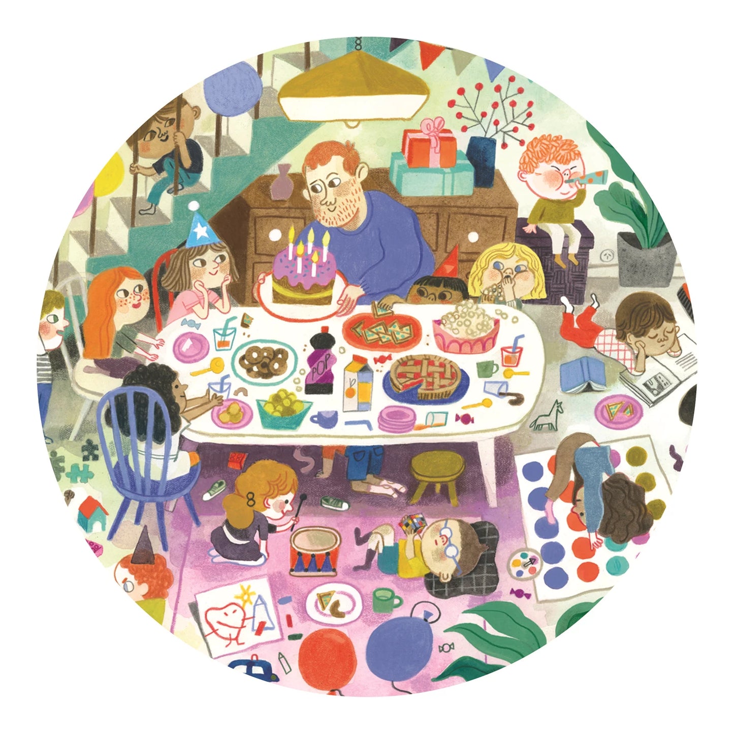 WIMMELBILD-PUZZLE: DIE GEBURTSTAGSPARTY, 54 TEILE