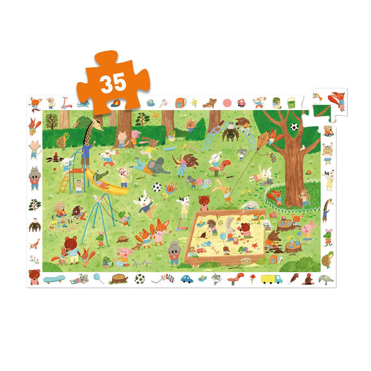 WIMMELBILD-PUZZLE „GARTEN DER KLEINEN FREUNDE“ 35 TEILE