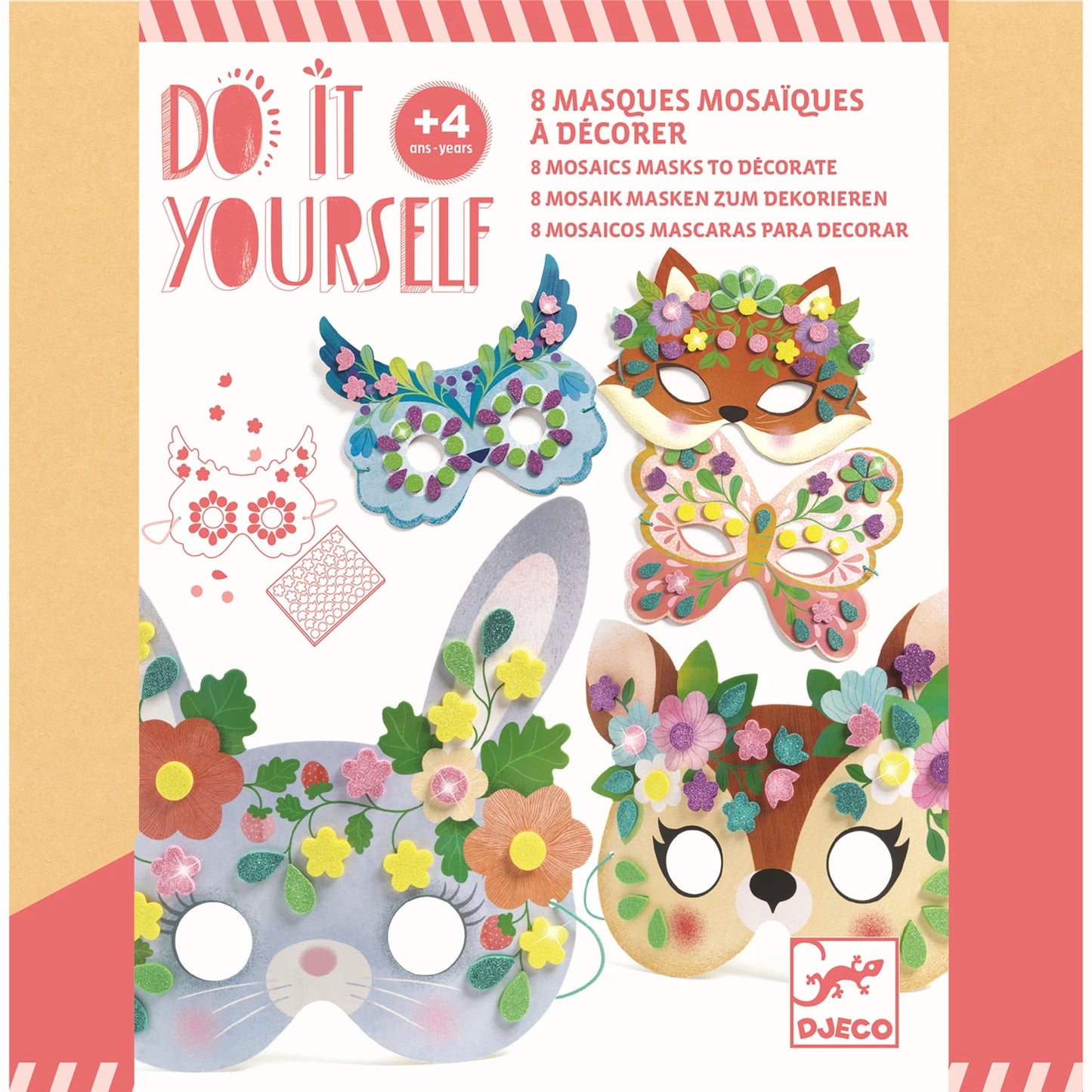 DIY – WALDTIER-MOSAIKMASKEN