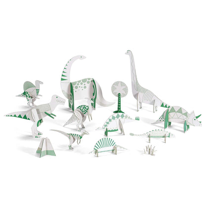 3D-BAU- UND MALSET DINOSAURIER (MITTEL)